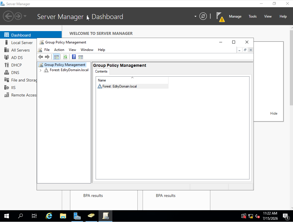 Group Policy Management console